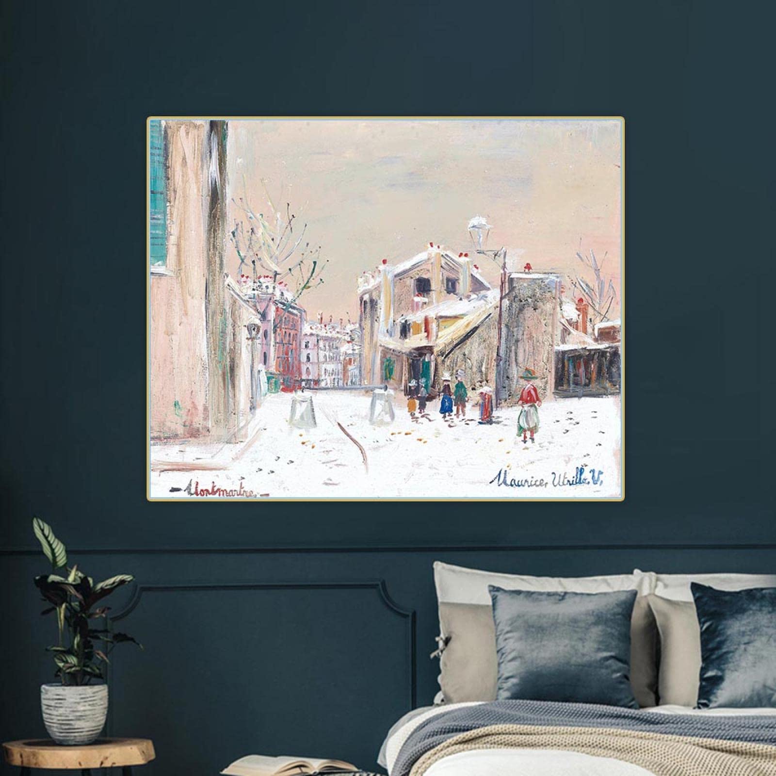 Amazon｜モーリス・ユトリロ「モンマルトルのミミ・ピンソンの家、1945